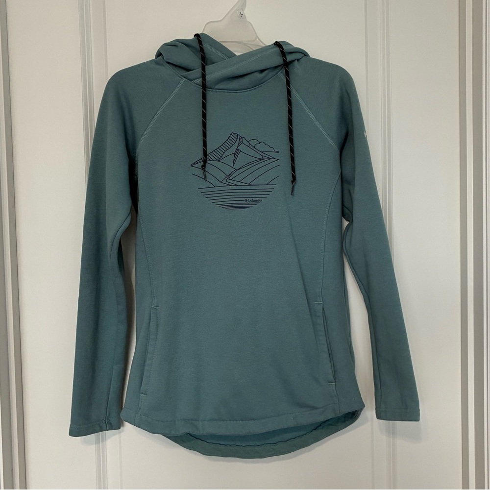 Columbia Soft Blue Hoodie Jacket Women’s XS